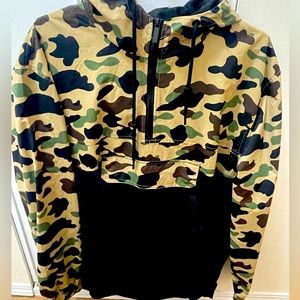 Camo Pullover Windbreaker